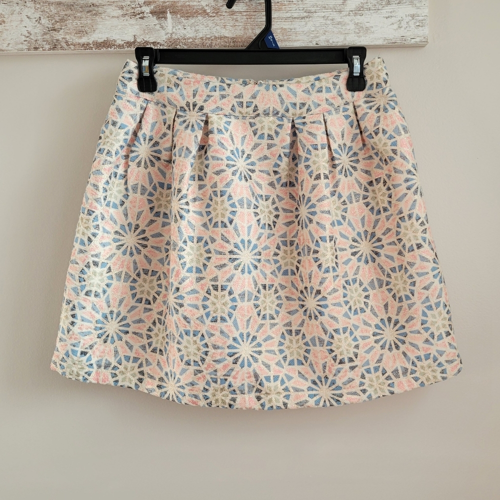 Francesca's Miami sparkly geometric skirt